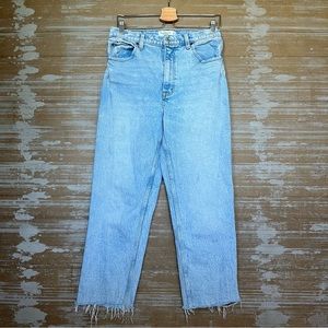 Abercrombie & Fitch The 90s Straight Ultra High Rise Jeans Light Wash Womens 10